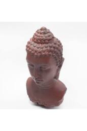KDMD Buddha Bust Molten Lava Lamp with Oval Stand & Red Glow in Brown - thumbnail 5