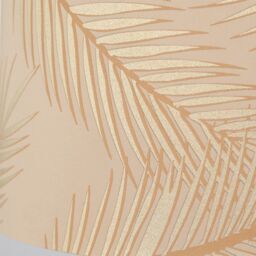 First Choice Lighting Set of 2 Tropica - Champagne Gold Detail 25cm Pendant or Lamp Shades - thumbnail 5