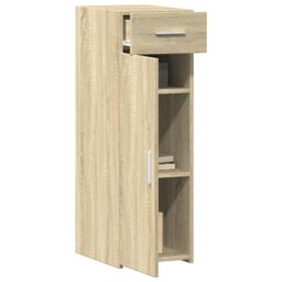 Berkfield Home Sideboard Sonoma Oak 30x42.5x93 cm Engineered Wood in Brown - thumbnail 3