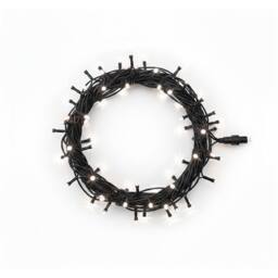 Pegdev LED String Lights Cool White Black Rubber IP65 Outdoor Indoor 5m