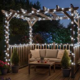 Pegdev LED String Lights Cool White Black Rubber IP65 Outdoor Indoor 5m - thumbnail 3