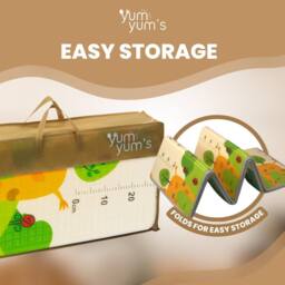 Yum Yums 200x150cm Soft Waterproof Baby Play Mat - My Animal Friends Design - Size: 200x150 cm - thumbnail 7