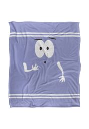 South Park Towelie Surprised Silky Touch Super Soft Throw Blanket 152 X 127 cm in White - thumbnail 1
