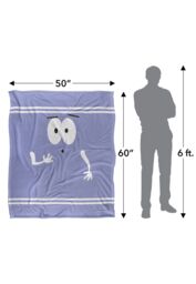 South Park Towelie Surprised Silky Touch Super Soft Throw Blanket 152 X 127 cm in White - thumbnail 5