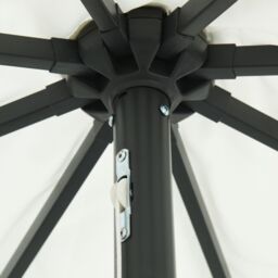 Berkfield Home Garden Parasol with LED Lights 395x245 cm Sand White - thumbnail 5