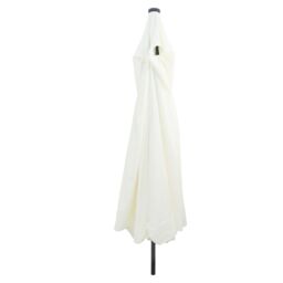 Berkfield Home Garden Parasol with LED Lights 395x245 cm Sand White - thumbnail 2