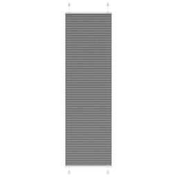 Berkfield Home Pleated Blind Anthracite 55x200 cm Fabric Width 54.4 cm Polyester in Dark Grey - thumbnail 2