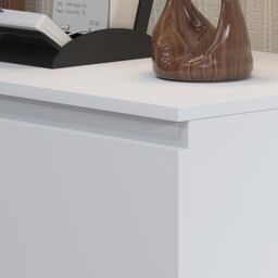 SquareBoxx Fairfield Matt Minimalist Chest of Draws 3 Draw in White - thumbnail 6