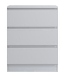 SquareBoxx Fairfield Matt Minimalist Chest of Draws 3 Draw in White - thumbnail 2
