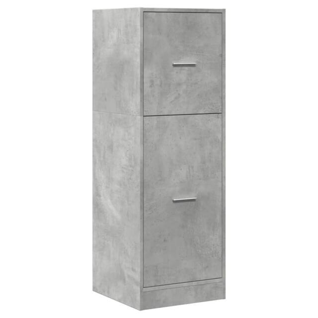 Berkfield Home Elegant Apothecary Cabinet Concrete Grey 40x41x118 cm Engineered Wood - Size: 40 x 41 x 118 cm - image 1