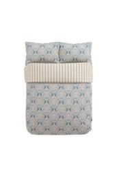 V&A 'Lerena' Cotton Duvet Cover Set in Blue - Size: King - thumbnail 5
