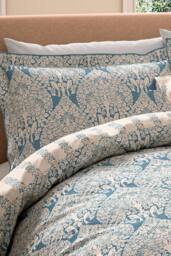 V&A 'Lerena' Cotton Duvet Cover Set in Blue - Size: King - thumbnail 3
