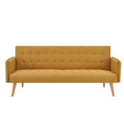 Bravich LTD Mario Sofa Bed Double Click Clack 3 Seater in Yellow - thumbnail 3