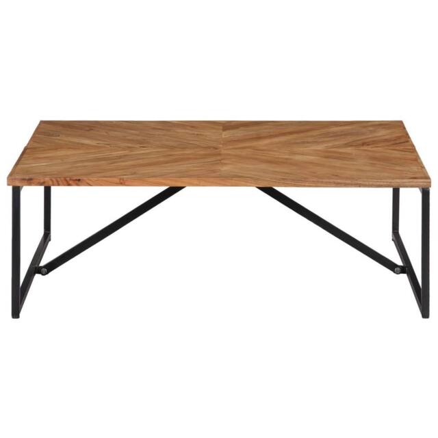 Berkfield Home Coffee Table 110x110x36 cm Solid Acacia Wood in Brown - Size: 110 x 110 x 36 cm - image 1