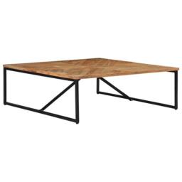 Berkfield Home Coffee Table 110x110x36 cm Solid Acacia Wood in Brown - Size: 110 x 110 x 36 cm - thumbnail 3