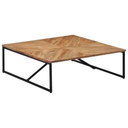 Berkfield Home Coffee Table 110x110x36 cm Solid Acacia Wood in Brown - Size: 110 x 110 x 36 cm - thumbnail 9
