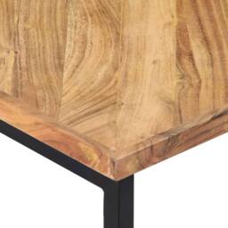 Berkfield Home Coffee Table 110x110x36 cm Solid Acacia Wood in Brown - Size: 110 x 110 x 36 cm - thumbnail 4