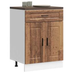Berkfield Home Kitchen Base Cabinet¬†Porto Old Wood Engineered Wood in Brown - thumbnail 2
