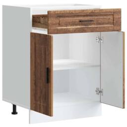 Berkfield Home Kitchen Base Cabinet¬†Porto Old Wood Engineered Wood in Brown - thumbnail 5