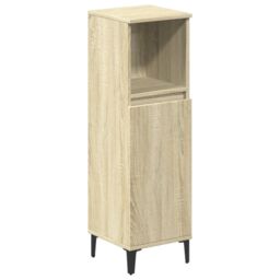 Berkfield Home 3 Piece Bathroom Furniture Set Sonoma Oak Engineered Wood in Brown - thumbnail 6