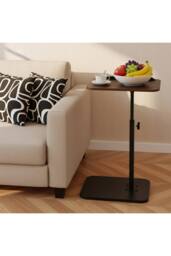 H&O Direct Adjustable Height Side Table with Tilting Top in Walnut - thumbnail 2