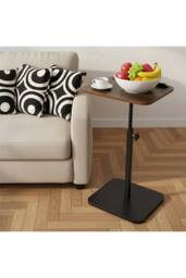 H&O Direct Adjustable Height Side Table with Tilting Top in Walnut - thumbnail 1