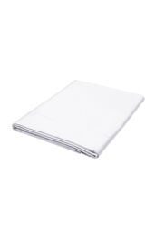1951 'Luxury 600 Thread Count' Egyptian Cotton Flat Sheet in White - Size: Single Flat - thumbnail 1