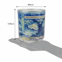 Candlelight The Silk Road Collection Tianshui Light Up Glitter Candle in Blue - thumbnail 4