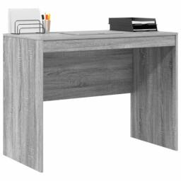 Berkfield Home Elegant Writing Desk Grey sonoma MDF, Veneer 100 x 50 x 76 cm Durable