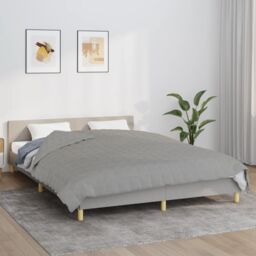 Berkfield Home Weighted Blanket Grey 200x200 cm 9 kg Fabric - thumbnail 1