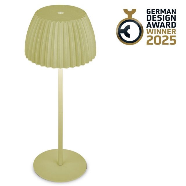 BRILONER Touch Dimmable Rechargeable Wireless Indoor Outdoor LED Table Lamp in Green - image 1