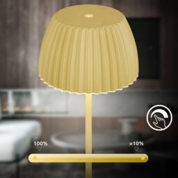 BRILONER Touch Dimmable Rechargeable Wireless Indoor Outdoor LED Table Lamp in Green - thumbnail 6