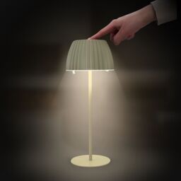 BRILONER Touch Dimmable Rechargeable Wireless Indoor Outdoor LED Table Lamp in Green - thumbnail 4
