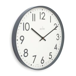 Acctim Ashridge Large Wall Clock Quartz Contemporary Statement 50cm in Dark Grey - thumbnail 2