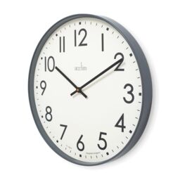Acctim Ashridge Large Wall Clock Quartz Contemporary Statement 50cm in Dark Grey - thumbnail 3