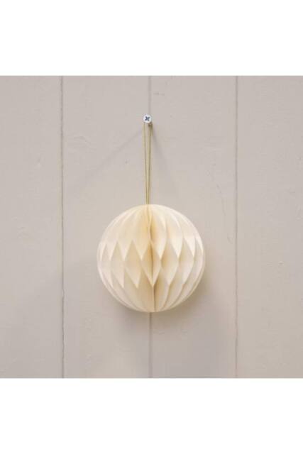 KDMD Set of 3 Off-White Round Baubles - image 1