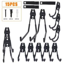 SPETLEK Utility Wall Hook Organizer Tool 15PCS Hooks (Black) in Black - thumbnail 5