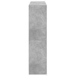 Berkfield Home Bookcase with Doors Concrete Grey 136x37x142 cm Engineered Wood - Size: 136 x 37 x 142 cm - thumbnail 8