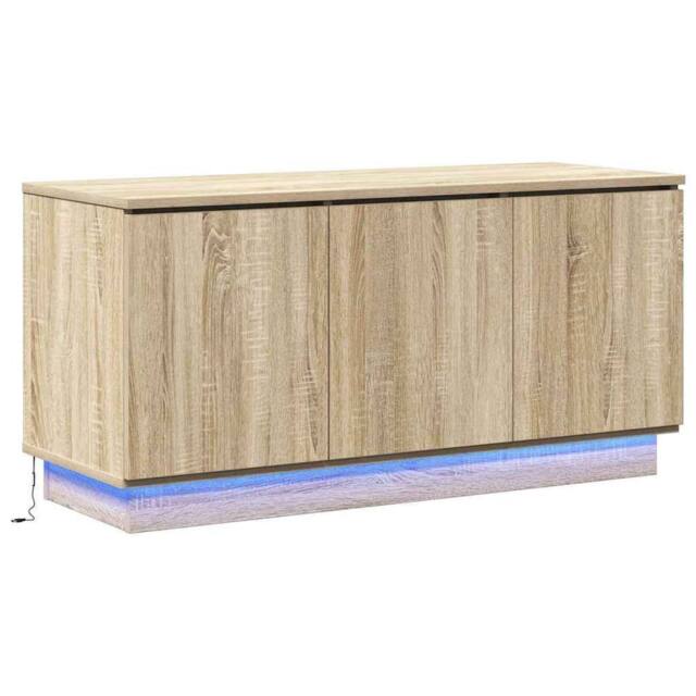 Berkfield Home TV Cabinet Sonoma Oak 100x38x49 cm Engineered Wood in Tan - Size: 100 x 38 x 49 cm - image 1