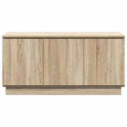 Berkfield Home TV Cabinet Sonoma Oak 100x38x49 cm Engineered Wood in Tan - Size: 100 x 38 x 49 cm - thumbnail 7