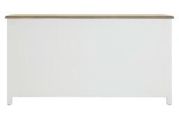 Orsina Durable Four Door Sideboard, Ample Storage Space Modern Sideboard, Versatile Design Mid Century Sideboard in White - thumbnail 4