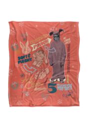 Warner Brothers A Christmas Story Silky Touch Super Soft Throw Blanket 152x127cm in White - Size: 152x127 cm - thumbnail 1