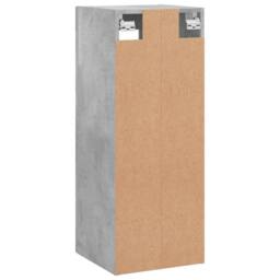 Berkfield Home Wall Mounted Cabinet Concrete Grey 34.5x34x90 cm - thumbnail 9