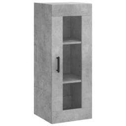 Berkfield Home Wall Mounted Cabinet Concrete Grey 34.5x34x90 cm - thumbnail 3