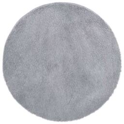 Berkfield Home Shaggy Rug High Pile NAVARRA Light Grey 120x120 cm Polyester - Size: Medium - thumbnail 3