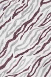 THE RUGS Moodi Abstract Design Shaggy Soft High Pile Living Room Rug & Runner in Purple - Size: 160 cm x 230 cm - thumbnail 1