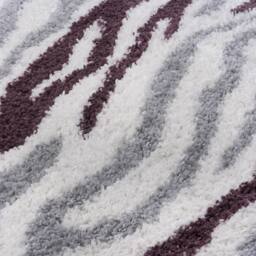 THE RUGS Moodi Abstract Design Shaggy Soft High Pile Living Room Rug & Runner in Purple - Size: 160 cm x 230 cm - thumbnail 3