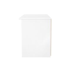 Ready Assembled 2 U Lucca 1 Drawer TV & Media Unit (Ready Assembled) in White - Size: Large - thumbnail 2
