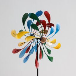 Primrose Metal Droplet Multicoloured Kinetic Wind Spinner 65cm - thumbnail 4