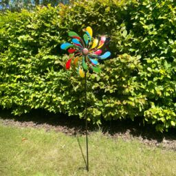 Primrose Metal Droplet Multicoloured Kinetic Wind Spinner 65cm - thumbnail 5
